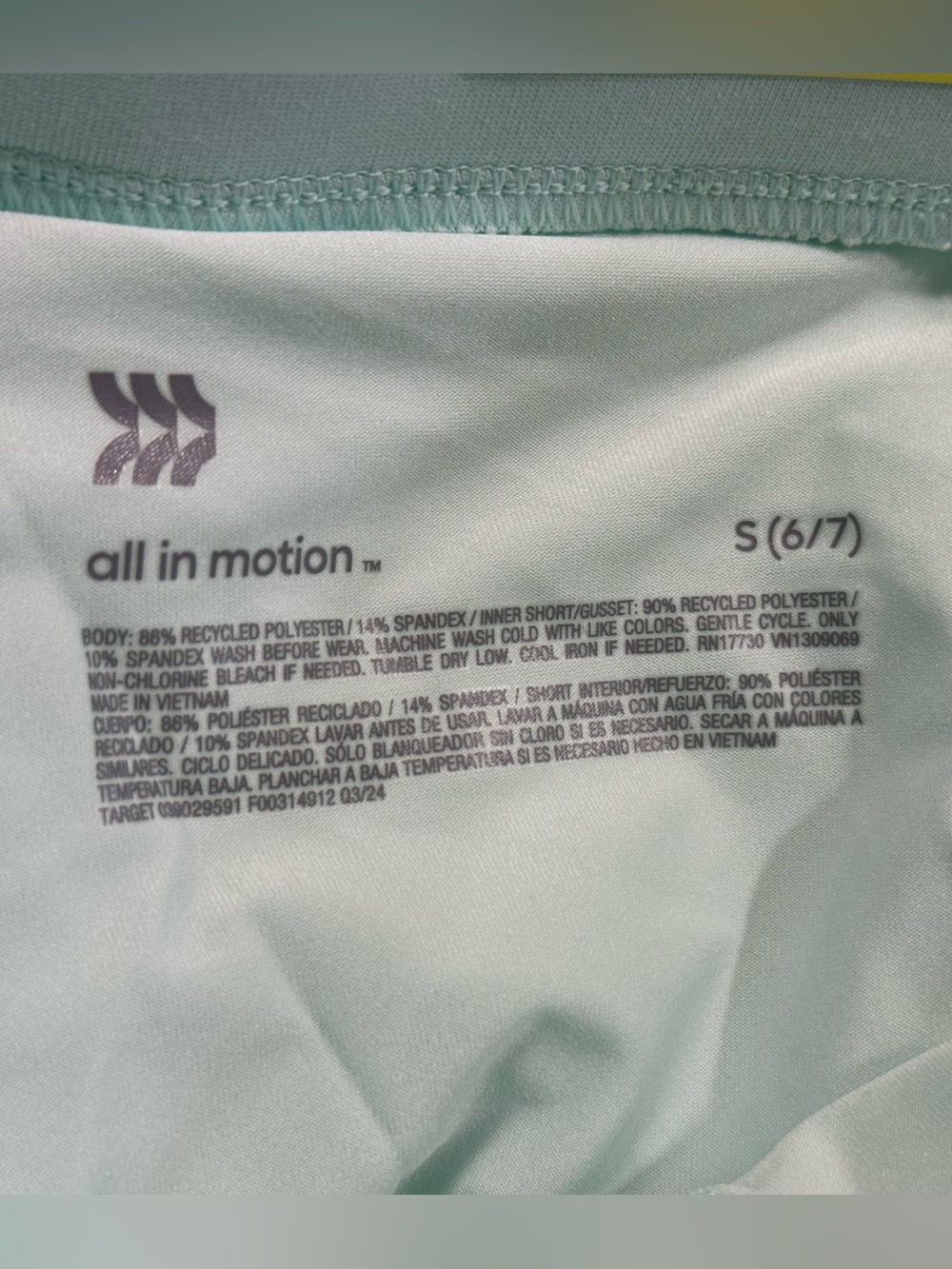 All In Motion Active Light 2-in-1 Mid-Rise Teal & Black Short Set NWT - Picture 6 of 16